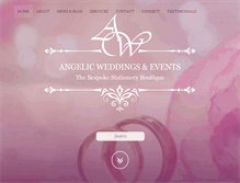 Tablet Screenshot of angelicweddings.org.uk